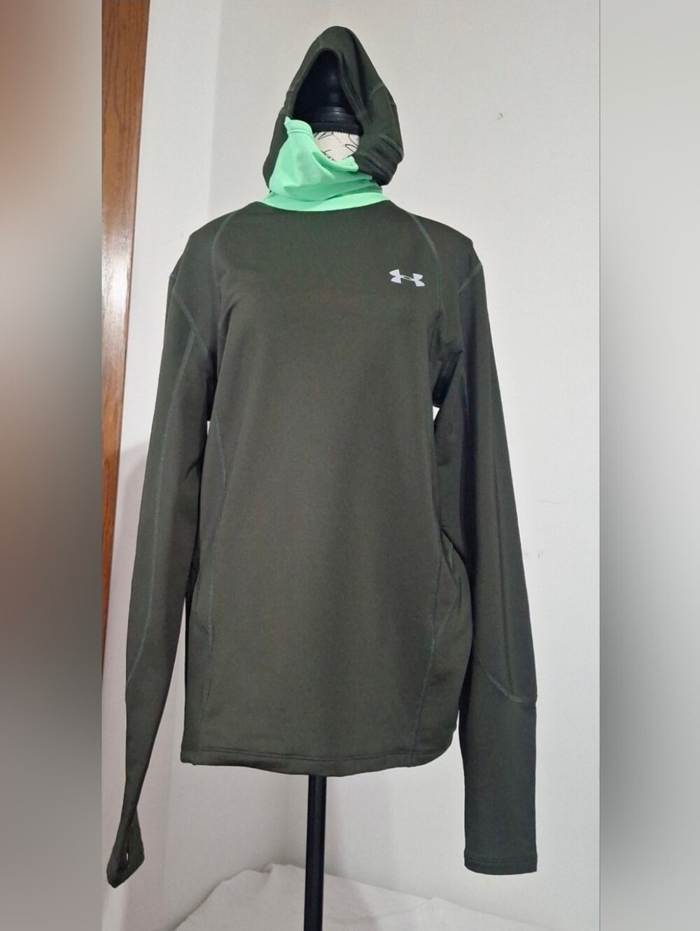 Under Armour Olive Green Long Sleeve Athletic Top